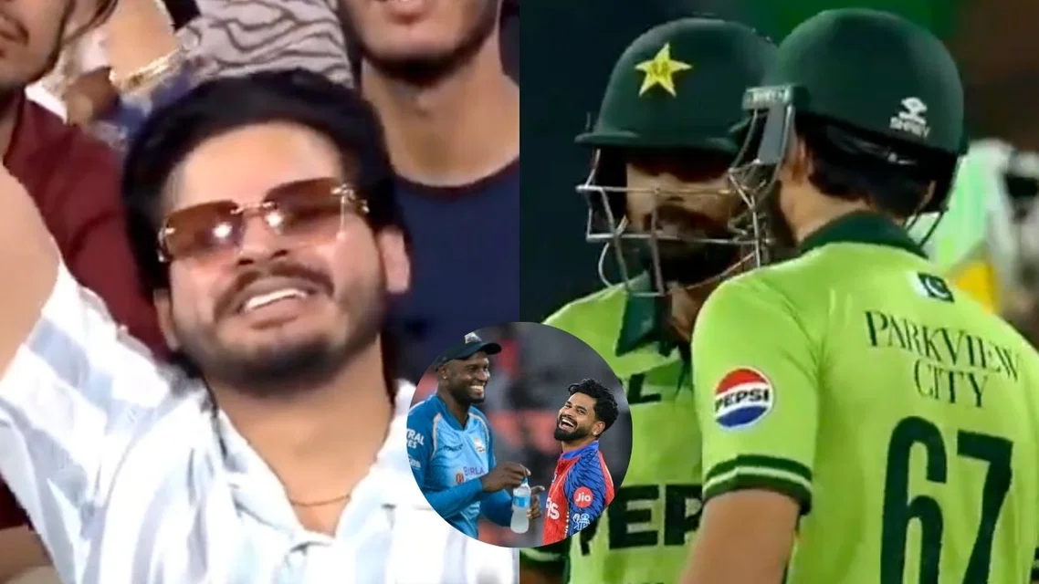 Shreyas Iyer's Doppelgänger Babar Azam. Image Credits: X/AFP